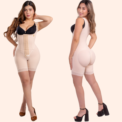Faja Corset 9 varillas cola tira ancha invisible 3 broches