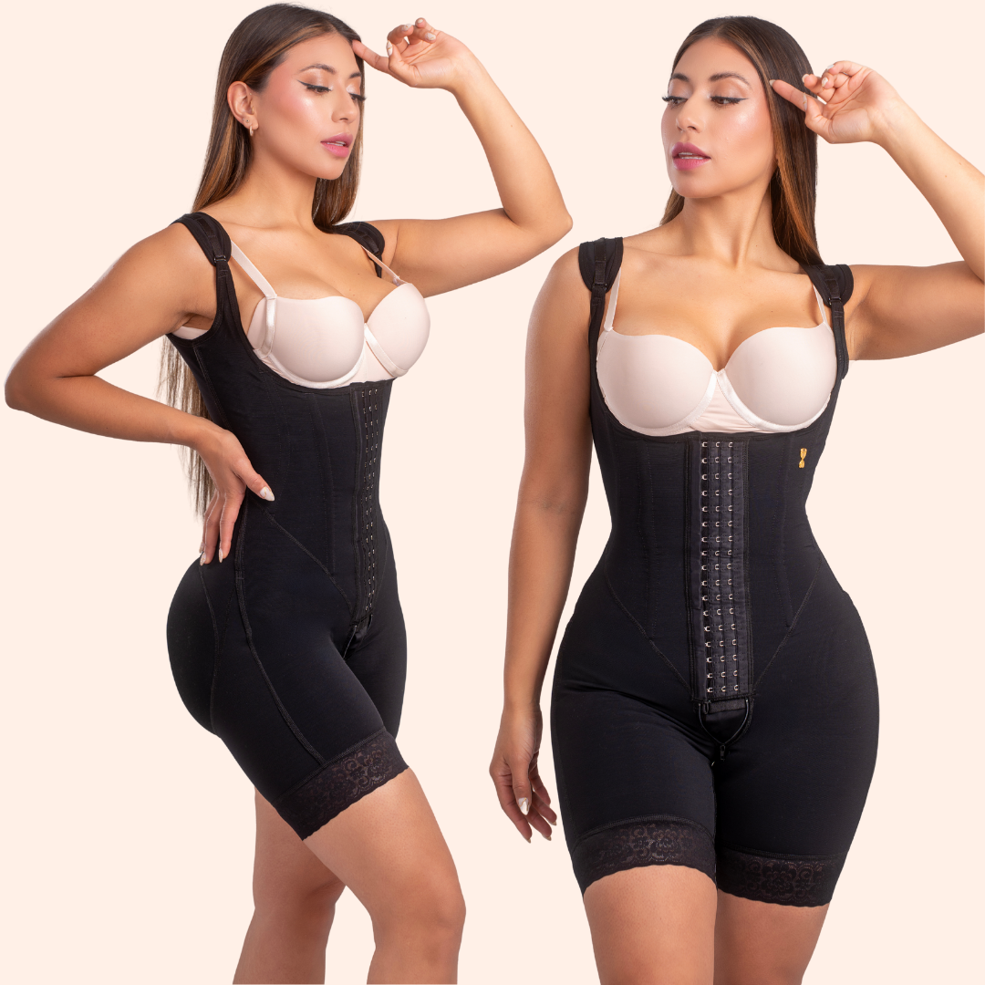 Faja Corset 9 varillas cola tira ancha invisible 3 broches