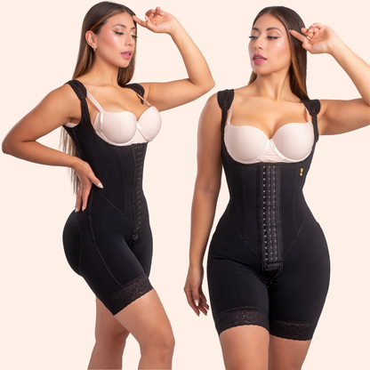 Faja Corset 9 varillas cola tira ancha invisible 3 broches